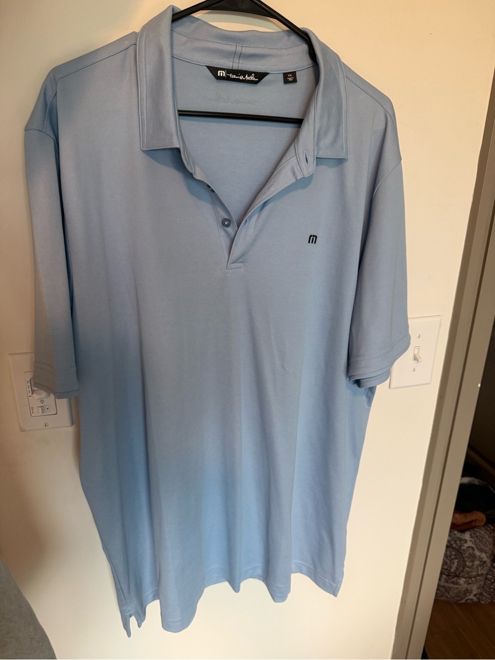 Travis Mathew Men’s Pale Blue Performance Polo